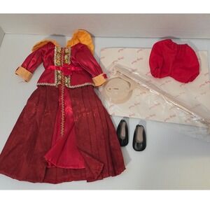 Shirley Temple Doll Outfit Set Brocade Dress Shoes Captain January Christmas